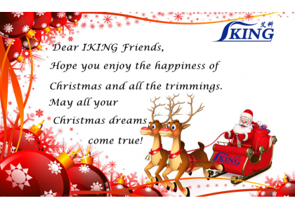 Sincere Christmas wishes from China IKING Industrial Co., Ltd.
