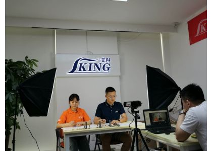 China IKING---facebook shear studs, welding studs live broadcast debut